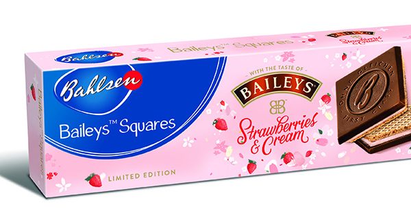 Bahlsen launches limited edition Baileys Squares Strawberries & Cream biscuits