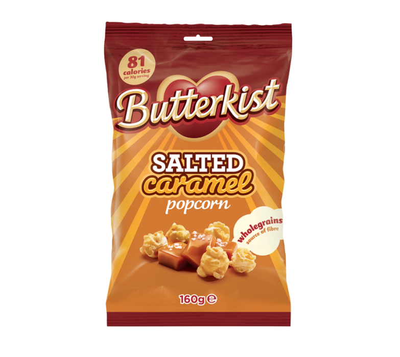 Butterkist relaunches salted caramel popcorn Sweets & Savoury Snacks