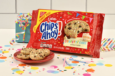 Chips Ahoy! introduces new confetti cake-flavoured cookies