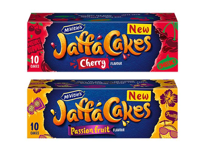 Jaffa cakes debuts Cherry and Passion Fruit flavours Sweets & Savoury