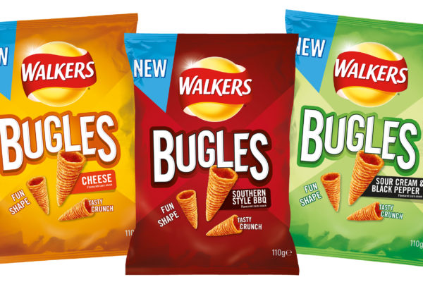 Walkers unveils Bugles crunchy cone crisps