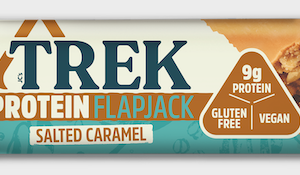 Trek introduces new vegan salted caramel protein flapjack