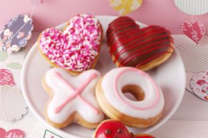 Valentine's doughnuts