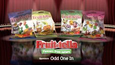 Fruittella is back on TV by sponsoring “The Odd One In”