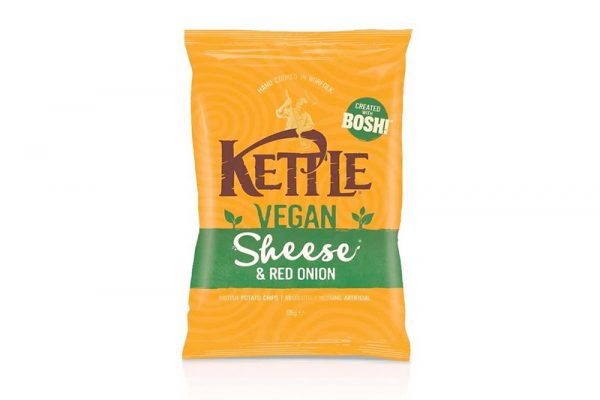 Kettle launches vegan cheese & onion crisps