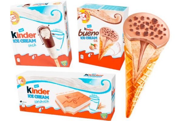 Kinder ice cream range