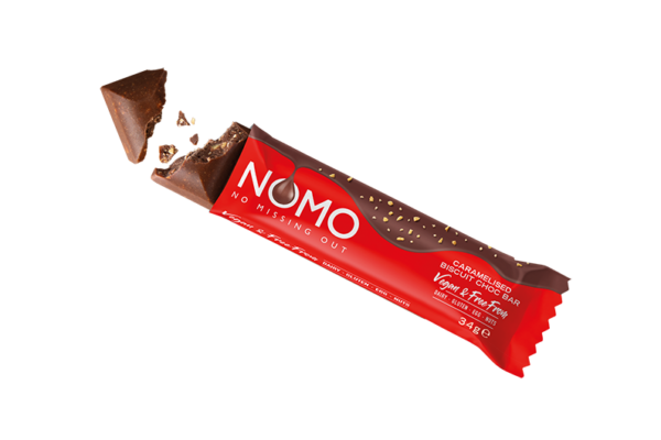 Nomo launches new caramelised biscuit chocolate bar