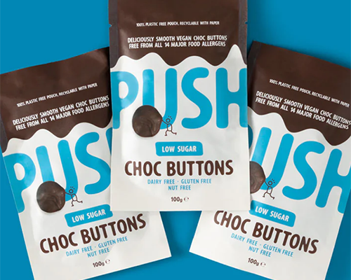 Push Chocolate launches low sugar chocolate buttons