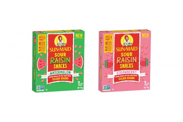 Sun-Maid Sour raisin snacks launched in UK